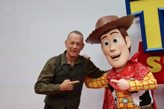 . 28 05 2026. London, United Kingdom. Tom Hanks arriving at the Toy Story 5 UK launch event in London.  xStephenxLockx xi-Imagesx IIM-26793-0002