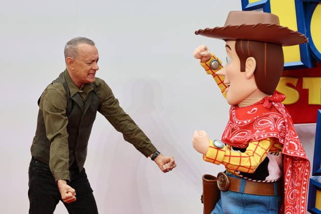 . 28 05 2026. London, United Kingdom. Tom Hanks arriving at the Toy Story 5 UK launch event in London.  xStephenxLockx xi-Imagesx IIM-26793-0005