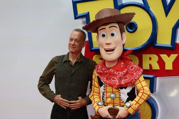 . 28 05 2026. London, United Kingdom. Tom Hanks arriving at the Toy Story 5 UK launch event in London.  xStephenxLockx xi-Imagesx IIM-26793-0006
