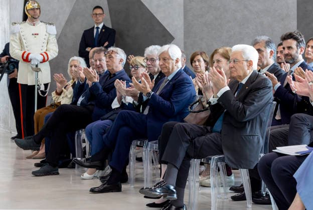 May 28, 2026, Rome, Rome, Italy: President Sergio Mattarella during his visit to the exhibition The Vitality of Italian Architecture 1946-2026 , Rome, 28 05 2026 Rome Italy  - ZUMAa289 20260528_zia_a289_201 Copyright: xPaoloxGiandottix xAgfx