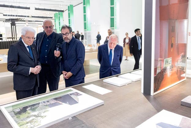 May 28, 2026, Rome, Rome, Italy: President Sergio Mattarella during his visit to the exhibition The Vitality of Italian Architecture 1946-2026 , Rome, 28 05 2026 *** Local Caption *** Il Presidente Sergio Mattarella nel corso della visita alla Mostra Ã¢â‚¬oeVitalito dellÃ¢â‚¬â ¢architettura italiana 1946-2026Ã¢â‚¬Â, Roma, 28 05 2026 Rome Italy  - ZUMAa289 20260528_zia_a289_197 Copyright: xPaoloxGiandottix xAgfx