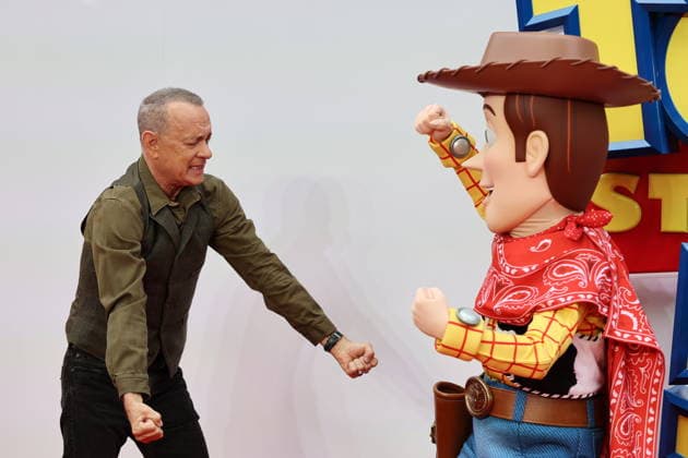. 28 05 2026. London, United Kingdom. Tom Hanks arriving at the Toy Story 5 UK launch event in London.  xStephenxLockx xi-Imagesx IIM-26793-0009