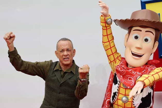 . 28 05 2026. London, United Kingdom. Tom Hanks arriving at the Toy Story 5 UK launch event in London.  xStephenxLockx xi-Imagesx IIM-26793-0012