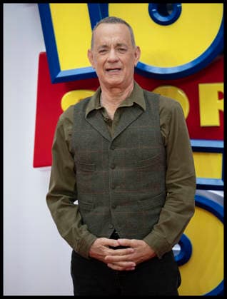 . 28 05 2026. London, United Kingdom. Tom Hanks arriving at the Toy Story 5 UK launch event in London.  xStephenxLockx xi-Imagesx IIM-26793-0014