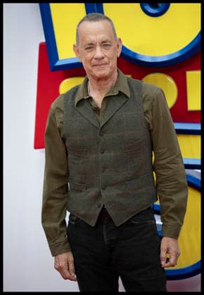 . 28 05 2026. London, United Kingdom. Tom Hanks arriving at the Toy Story 5 UK launch event in London.  xStephenxLockx xi-Imagesx IIM-26793-0015
