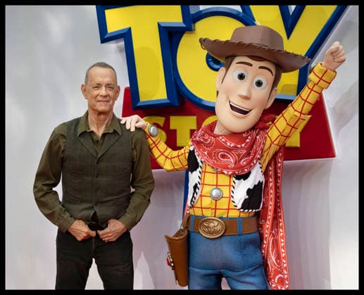 . 28 05 2026. London, United Kingdom. Tom Hanks arriving at the Toy Story 5 UK launch event in London.  xStephenxLockx xi-Imagesx IIM-26793-0029