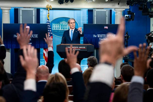 Treasury Secretary Bessent Holds Press Conference to Announce Trump Accounts App Secretary of the Treasury Scott Bessent takes questions during a press briefing in the James S. Brady Briefing Room at the White House in Washington, DC on Thursday, May 28, 2026. Bessent spoke about the Trump Accounts app, a provision of Trump’s tax legislation, would be launched today, which gives every newborn with an account opened by their parents $1,000 to be invested in the stock market by private firms and made accessible when they turn 18. Photo by Bonnie Cash Pool ABACAPRESS.COM WASHINGTON DC United States  Copyright: xPool ABACAx