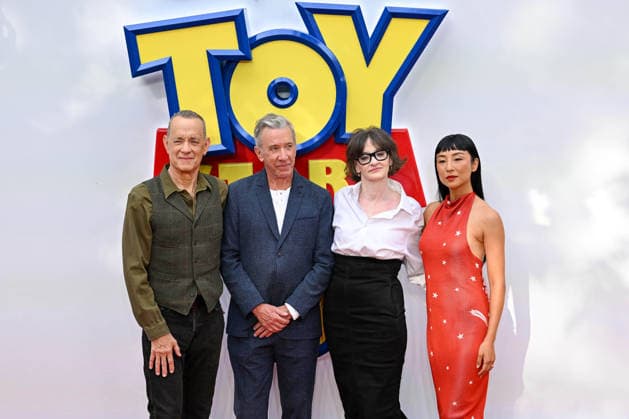 UK launch event for Toy Story 5 at the Odeon Luxe in Leicester Square, London Featuring: Tom Hanks, Tim Allen, Joan Cusack, Greta Lee Where: London, United Kingdom When: 28 May 2026 Credit: Cover Images EDITORIAL USE ONLY. NOT FOR USE BY NEWSPAPERS BASED IN THE UK. Copyright: xx coverimg55733055