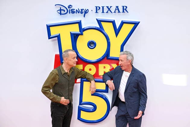 UK launch event for Toy Story 5 at the Odeon Luxe in Leicester Square, London Featuring: Tom Hanks, Tim Allen Where: London, United Kingdom When: 28 May 2026 Credit: Cover Images EDITORIAL USE ONLY. NOT FOR USE BY NEWSPAPERS BASED IN THE UK. Copyright: xx coverimg55733038