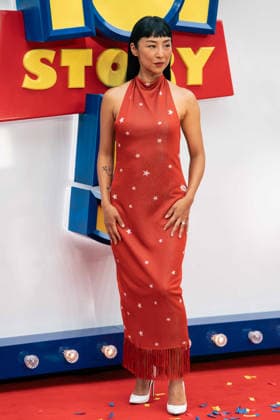 Toy Story 5 UK Launch Event - Arrivals Greta Lee attends the Toy Story 5 UK launch event at Odeon Luxe Leicester Square on May 28, 2026 in London, England., Credit:Lounis Tiar Avalon United Kingdom, London  Copyright: xLounisxTiarx xAvalonx 1106357584