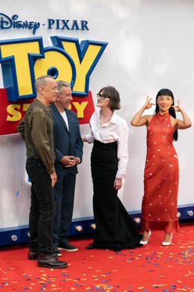 Toy Story 5 UK Launch Event - Arrivals Tom Hanks, Tim Allen, Joan Cusack and Greta Lee attend the Toy Story 5 UK launch event at Odeon Luxe Leicester Square on May 28, 2026 in London, England., Credit:Lounis Tiar Avalon United Kingdom, London  Copyright: xLounisxTiarx xAvalonx 1106357683