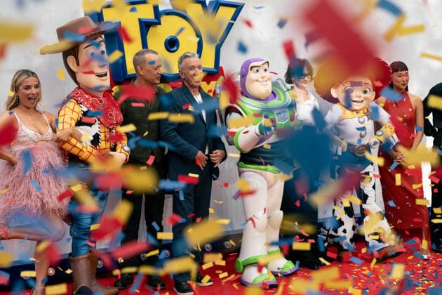 Toy Story 5 UK Launch Event - Arrivals Sian Welby, Lindsey Collins, Andrew Stanton, Tom Hanks, Tim Allen, Joan Cusack Greta Lee and Jordan North attend the Toy Story 5 UK launch event at Odeon Luxe Leicester Square on May 28, 2026 in London, England., Credit:Lounis Tiar Avalon United Kingdom, London  Copyright: xLounisxTiarx xAvalonx 1106357881
