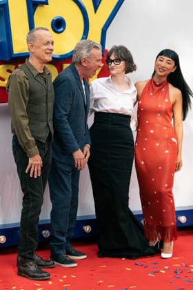 Toy Story 5 UK Launch Event - Arrivals Tom Hanks, Tim Allen, Joan Cusack and Greta Lee attend the Toy Story 5 UK launch event at Odeon Luxe Leicester Square on May 28, 2026 in London, England., Credit:Lounis Tiar Avalon United Kingdom, London  Copyright: xLounisxTiarx xAvalonx 1106357961