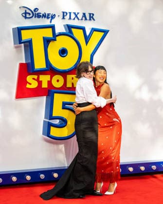 Toy Story 5 UK Launch Event at Odeon Luxe Leicster Square in London, UK, 28 May 2026 Joan Cusack and Greta Lee at Toy Story 5 UK Launch Event Odeon Luxe Leicester Square, London, UK, 28 May 2026, Credit:Liam Daysh-Holmes Avalon  Copyright: xLiamxDaysh-Holmesx xAvalonx 1106330879