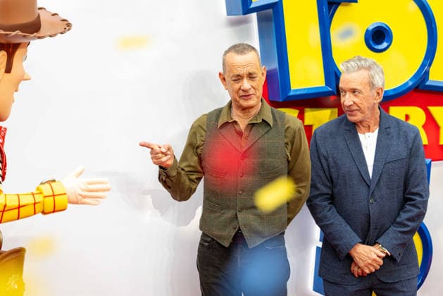 Toy Story 5 UK Launch Event at Odeon Luxe Leicster Square in London, UK, 28 May 2026 Tom Hanks and Tim Allen at Toy Story 5 UK Launch Event Odeon Luxe Leicester Square, London, UK, 28 May 2026, Credit:Liam Daysh-Holmes Avalon  Copyright: xLiamxDaysh-Holmesx xAvalonx 1106332286