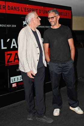 L’Affaire Zanetti Premiere - Paris Leonardo Di Costanzo and Roschdy Zem attending the premiere of the film ‘L’affaire Zanetti’ held at UGC Les Halles cinema, in Paris, France on May 28, 2026. Photo by Mireille Ampilhac ABACAPRESS.COM Paris France  Copyright: xAmpilhacxMireille ABACAx