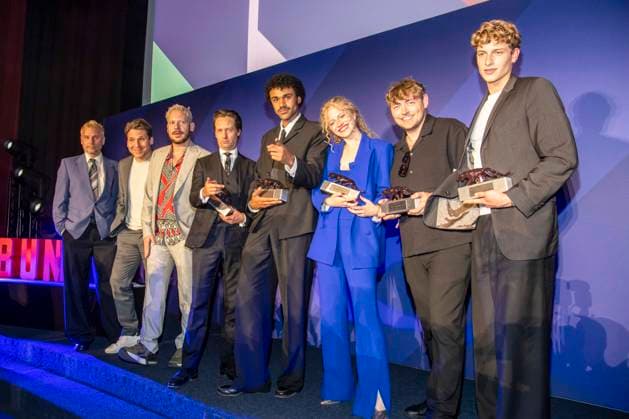 ABB NEWFACES- Tom Schilling, Langston Uibel, Kya-Celina Barucki, Marcel Philip Ginolas und Jonathan Kriener Preistraeger zu Gast auf der Party bei der Verleihung der Bunte New Faces Award Film im Delphi Filmpalast am Zoo am 28.05.2026 in Berlin Berlin Deutschland *** ABB NEWFACES Tom Schilling, Langston Uibel, Kya Celina Barucki, Marcel Philip Ginolas and Jonathan Kriener award winners as guests at the party at the Bunte New Faces Award Film ceremony at Delphi Filmpalast am Zoo on 28 05 2026 in Berlin Berlin Germany