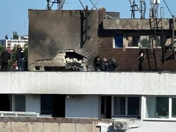 Russian drone crashes into apartment building in Romania Aftermath of a russian drone hitting an apartment building in Galati (215 km to Bucharest), Romania, May 29, 2026. The drone crashed in the eastern city of Galati. Stringer Imago Images Copyright: xx
