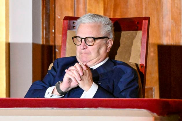 Prince Laurent and Princess Claire - Queen Elisabeth Competition Brussels, 28 05 2026 : Belgian Royals Prince Laurent and Princess Claire attend the Queen Elisabeth Competition at Bozar . Credit : Peter De Smedt CC . Brussels Belgium  Copyright: xContentxCurationx PeterxDexSmedtx xCCx