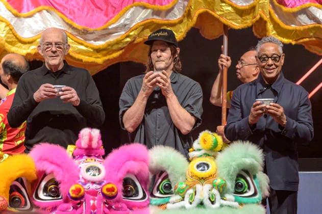 Christoper Lloyd, Norman Reedus und Giancarlo Esposito bei der Opening Ceremony der Hong Kong Comic Con 2026 im Hong Kong Convention and Exhibition Centre. Hong Kong, 29.05.2026 *** Christoper Lloyd, Norman Reedus and Giancarlo Esposito at the Opening Ceremony of the Hong Kong Comic Con 2026 at the Hong Kong Convention and Exhibition Centre Hong Kong, 29 05 2026 Foto:xJ.xRussellx xFuturexImagex opening_6535