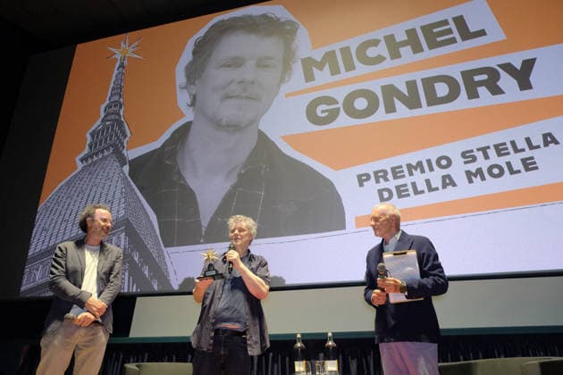 Michel Gondry At Masterclass - Turin French director Michel Gondry holds a masterclass at Cinema Massimo in Turin, Italy, on May 28, 2026, in dialogue with National Cinema Museum director Carlo Chatrian, reviewing his eclectic career and receiving the Stella della Mole award in recognition of his important and fundamental contribution to the art of filmmaking, while also introducing the screening of the film Microbo&Gasolina. Photo by Costantino Sergi IPA ABACAPRESS.COM Torino Torino  Copyright: xIPA ABACAx