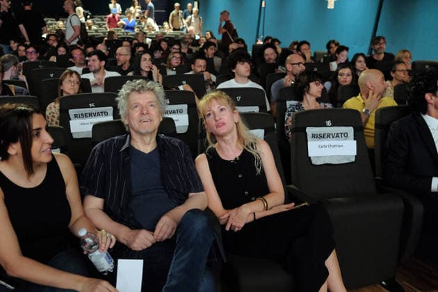Michel Gondry With Wife At Stella Della Mole Award Ceremony - Turin French director Michel Gondry receives the Stella della Mole award in recognition of his contribution to filmmaking during a ceremony at Cinema Massimo in Turin, Italy, on May 28, 2026 alongside his wife and National Cinema Museum director Carlo Chatrian, as he reviews his eclectic career and introduces the screening of Microbo&Gasolina. Photo by Costantino Sergi IPA ABACAPRESS.COM Torino Torino  Copyright: xIPA ABACAx