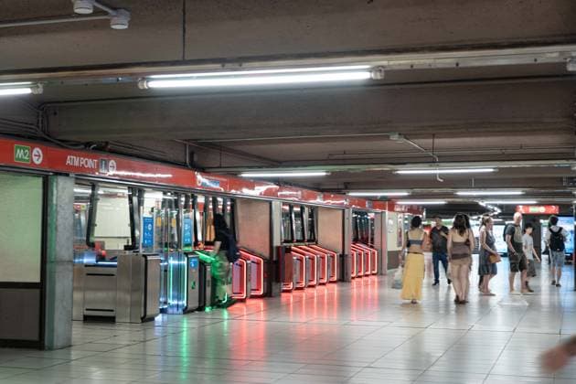 IPA85153757 - Milan, 29 05 26, National local transport strike, train disruptions at Cadorna station. Red Metro regular.  Copyright: xGiuliaxSciaccax xGiuliaxSciaccax 85153757