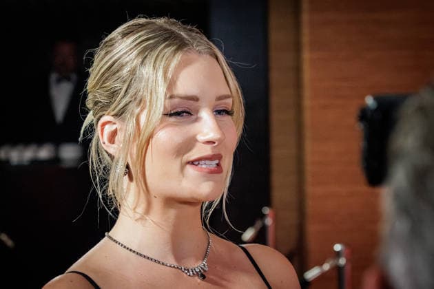 28.05.2026. Düsseldorf. Lottie Moss (jüngere Halbschwester von Supermodel Kate Moss) auf der zweiten Charity Gala zugunsten der Umbrella Stiftung im Hyatt Regency Hotel im Düsseldorfer Medienhafen. Die Umbrella Stiftung setzt sich seit rund 20 Jahren für die medizinische Hilfe von Verletzten und entstellten Personen ein. Gründer Dr. Afschin Fatemi reist dafür regelmäßig ehrenamtlich in Krisengebiete und Flüchtlingslager, um Kinder und Erwachsene mit schweren Verbrennungen, Kriegsverletzungen oder Tumoren kostenlos zu operieren. Düsseldorf Hotel Hyatt Regency, Medienhafen Nordrhein-Westfalen Deutschland *** 28 05 2026 Düsseldorf Lottie Moss younger half-sister of supermodel Kate Moss at the second charity gala for the Umbrella Fou