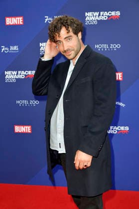 Giovanni Funiati bei der Verleihung der Bunte New Faces Awards Film 2026 im Delphi Filmpalast. Berlin, 28.05.2026 *** Giovanni Funiati at the presentation of the Bunte New Faces Awards Film 2026 at the Delphi Filmpalast Berlin, 28 05 2026 Foto:xM.xBehrensx xFuturexImagex new_faces_6521