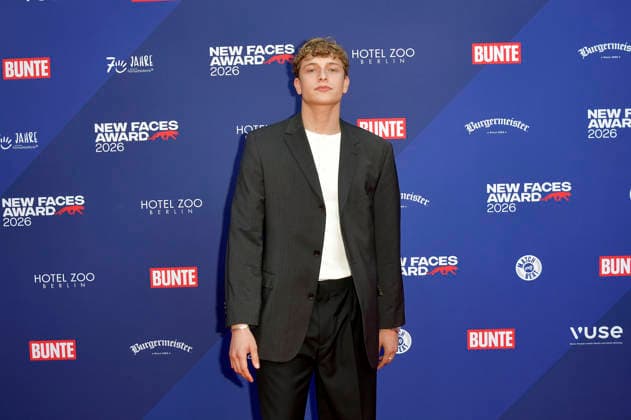 Jonathan Kriener bei der Verleihung der Bunte New Faces Awards Film 2026 im Delphi Filmpalast. Berlin, 28.05.2026 *** Jonathan Kriener at the presentation of the Bunte New Faces Awards Film 2026 at the Delphi Filmpalast Berlin, 28 05 2026 Foto:xM.xBehrensx xFuturexImagex new_faces_6535