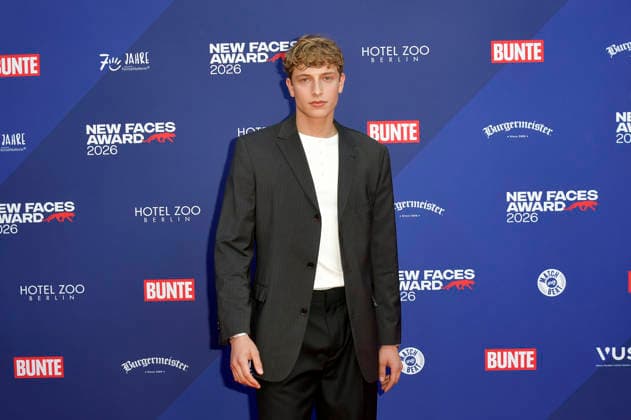 Jonathan Kriener bei der Verleihung der Bunte New Faces Awards Film 2026 im Delphi Filmpalast. Berlin, 28.05.2026 *** Jonathan Kriener at the presentation of the Bunte New Faces Awards Film 2026 at the Delphi Filmpalast Berlin, 28 05 2026 Foto:xM.xBehrensx xFuturexImagex new_faces_6536