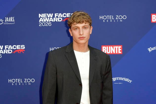 Jonathan Kriener bei der Verleihung der Bunte New Faces Awards Film 2026 im Delphi Filmpalast. Berlin, 28.05.2026 *** Jonathan Kriener at the presentation of the Bunte New Faces Awards Film 2026 at the Delphi Filmpalast Berlin, 28 05 2026 Foto:xM.xBehrensx xFuturexImagex new_faces_6537