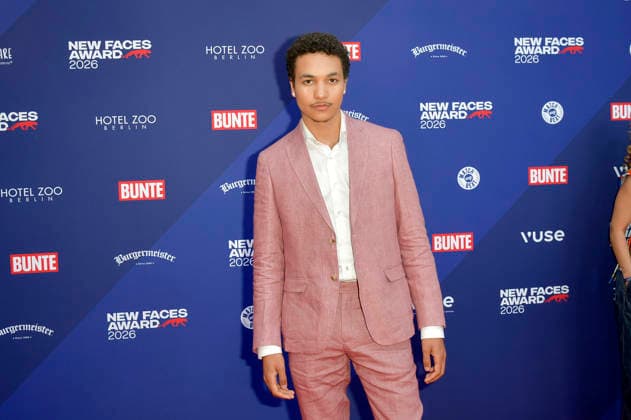 Joshua Kantara bei der Verleihung der Bunte New Faces Awards Film 2026 im Delphi Filmpalast. Berlin, 28.05.2026 *** Joshua Kantara at the presentation of the Bunte New Faces Awards Film 2026 at the Delphi Filmpalast Berlin, 28 05 2026 Foto:xM.xBehrensx xFuturexImagex new_faces_6546