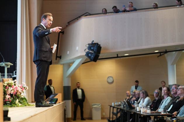 BORAS, SVERIGE 20260529 Statsminister Ulf Kristersson (M) da han besöker organisationen Företagarnas kongress 2026. BORAS SVERIGE x9200x *** BORAS, SWEDEN 20260529 Prime Minister Ulf Kristersson M as he visits the organization Företagarnas kongress 2026 BORAS SWEDEN x9200x  Copyright: xBjörnxLarssonxRosvall TTx STATSMINISTERN I BORAS AecOkDR-Zhc