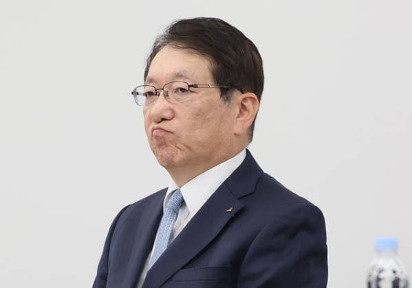 May 29, 2026, Tokyo, Japan - Japan s automaker Mitsubishi Motors (MMC) CEO Takao Kato announces the company s mid to long term business strategy at the company s headquarters Tokyo on Friday, May 29, 2026. MMC said all new Pajero cross-country SUV would come back to the market in this year. (photo by Yoshio Tsunoda AFLO)  aflo_332350085