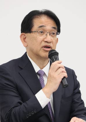 May 29, 2026, Tokyo, Japan - Japan s automaker Mitsubishi Motors (MMC) president and COO Keisuke Kishiura announces the company s mid to long term business strategy at the company s headquarters Tokyo on Friday, May 29, 2026. MMC said all new Pajero cross-country SUV would come back to the market in this year. (photo by Yoshio Tsunoda AFLO)  aflo_332350096