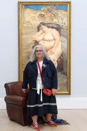 Sotheby s Unveils Lucian Freud s Sleeping By The Lion Carpet at Sotheby s, London, UK - Friday 29 May 2026 Please Note: Under Embargo until 11am BST Friday 29th May 2026 Sue Tilley poses with Sleeping by The Lion Carpet by Lucian Freud (est. Â£25m-Â£35m) which is to go on view from 10th - 23rd June before being offered for sale alongside other masterpieces from the Lewis Collection on 24th June 2026 at Sotheby s, London, England, UK on Friday 29 May, 2026., Credit:Justin Ng Avalon UK, England, London, Sotheby s  Copyright: xJustinxNgx xAvalonx 1106437189