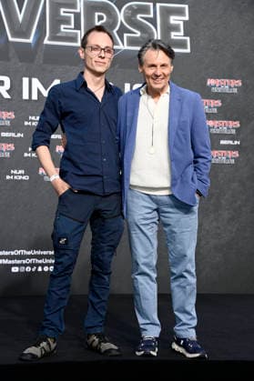 Wolfgang Bahro mit Sohn David Bahro bei der Premiere des Kinofilms Masters of the Universe im UCI Luxe East Side Gallery. Berlin, 28.05.2026 *** Wolfgang Bahro with his son David Bahro at the premiere of the movie Masters of the Universe at the UCI Luxe East Side Gallery Berlin, 28 05 2026 Foto:xN.xKubelkax xFuturexImagex masters_berlin_6583