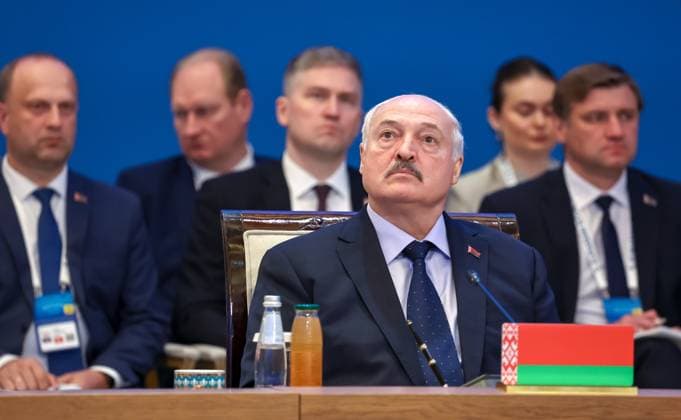 Kazakhstan Supreme Eurasian Economic Council 9176105 29.05.2026 Belarusian President Alexander Lukashenko attends an expanded format meeting of the Supreme Eurasian Economic Council (SEEC) at the Palace of Independence in Astana, Kazakhstan. Alexander Kazakov Sputnik Astana Kazakhstan  Copyright: xAlexanderxKazakovx