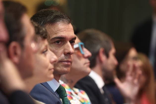 Sánchez presents the National Plan of Cultural Action Abroad The President of the Government, Pedro Sánchez, during the presentation of the National Plan of Cultural Action Abroad, at the Cervantes Institute, on May 29, 2026, in Madrid Spain This plan aims to promote the internationalization of Spanish culture and heritage through three basic axes the defense of cultural rights and access to culture as a global public good the development of Spanish cultural diplomacy as a tool for peace, and the promotion of our cultural and creative industries in foreign markets MAY 29, 2026 Madrid Madrid Madrid Spain  Copyright: xEduardoxParrax 7558492
