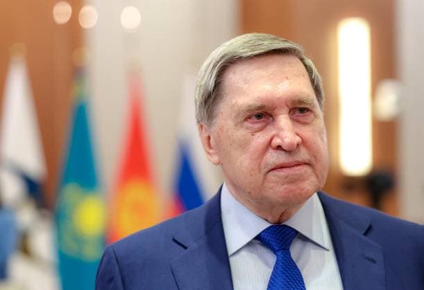 Kazakhstan Supreme Eurasian Economic Council 9176175 29.05.2026 Russian Presidential Aide Yury Ushakov waits before a narrow format meeting of the Supreme Eurasian Economic Council (SEEC) at the Palace of Independence in Astana, Kazakhstan. Alexander Kazakov Sputnik Astana Kazakhstan  Copyright: xAlexanderxKazakovx