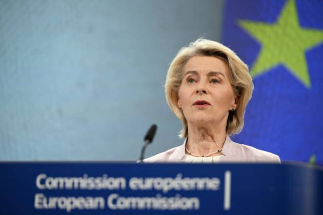 Peter Magyar - Ursula von der Leyen joint press conference in Brussels BRUSSELS, BELGIUM - MAY 29: Hungarian Prime Minister Peter Magyar and European Commission President Ursula von der Leyen hold a joint press conference in Brussels, Belgium, on May 29, 2026. Dursun Aydemir Anadolu Brussels Belgium. Editorial use only. Please get in touch for any other usage.  Copyright: x2026xAnadoluxDursunxAydemirx