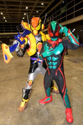 Kamen Rider Cosplayer auf der der Hong Kong Comic Con 2026 im Hong Kong Convention and Exhibition Centre. Hongkong, 29.05.2026 *** Kamen Rider cosplayers at the Hong Kong Comic Con 2026 at the Hong Kong Convention and Exhibition Center Hong Kong, 29 05 2026 Foto:xJ.xRussellx xFuturexImagex comic_con_6502