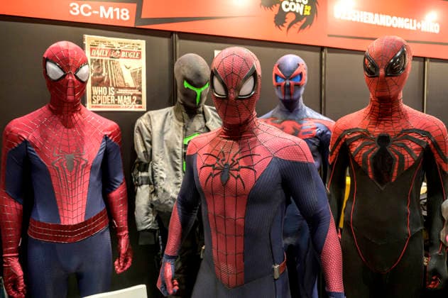 Spider-Man Kostüme auf der der Hong Kong Comic Con 2026 im Hong Kong Convention and Exhibition Centre. Hongkong, 29.05.2026 *** Spider Man costumes at the Hong Kong Comic Con 2026 at the Hong Kong Convention and Exhibition Center Hong Kong, 29 05 2026 Foto:xJ.xRussellx xFuturexImagex comic_con_6521