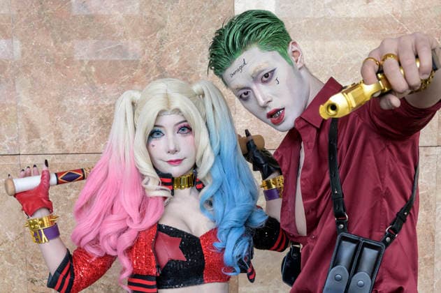 Harley Quinn und Joker Cosplayer auf der der Hong Kong Comic Con 2026 im Hong Kong Convention and Exhibition Centre. Hongkong, 29.05.2026 *** Harley Quinn and Joker cosplayers at the Hong Kong Comic Con 2026 at the Hong Kong Convention and Exhibition Centre Hong Kong, 29 05 2026 Foto:xJ.xRussellx xFuturexImagex comic_con_6529