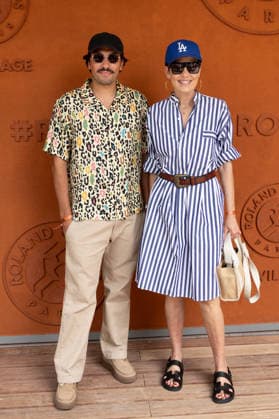 RG26 - French Open - People Village Day 6 NB Enzo Arous, Cristina Cordula attends the Village day 6 during the 2026 French Open at Roland Garros on May 29, 2026 in Paris, France. Photo by Nasser Berzane ABACAPRESS.COM  Copyright: xBerzanexNasser ABACAx