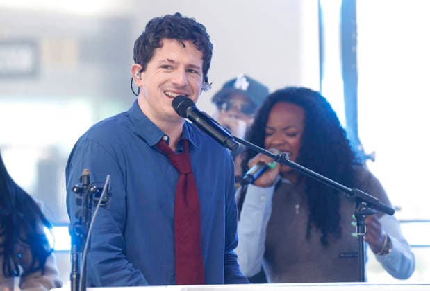 Charlie Puth performs on the NBC Today Show at Rockefeller Center in New York City on Friday, May 29, 2026.  NYP20260529102 JOHNxANGELILLO