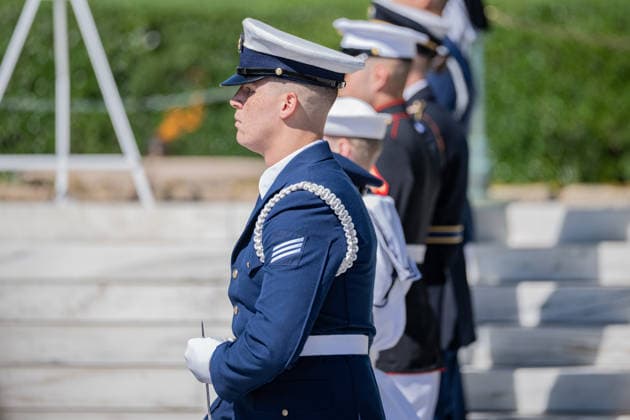 May 29, 2026, Arlington, Virginia, United States: A ceremonial wreath is laid at the gravesite of President JOHN F. KENNEDY during a wreath-laying ceremony marking what would have been his 109th birthday at Arlington National Cemetery. Arlington United States - ZUMAk206 20260529_znp_k206_006 Copyright: xMattxKaminskyx