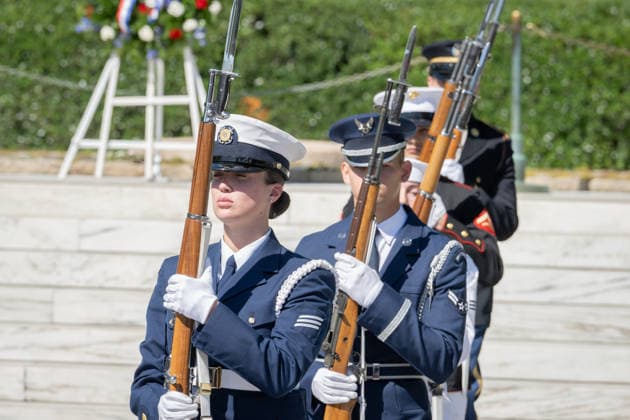 May 29, 2026, Arlington, Virginia, United States: A ceremonial wreath is laid at the gravesite of President JOHN F. KENNEDY during a wreath-laying ceremony marking what would have been his 109th birthday at Arlington National Cemetery. Arlington United States - ZUMAk206 20260529_znp_k206_017 Copyright: xMattxKaminskyx