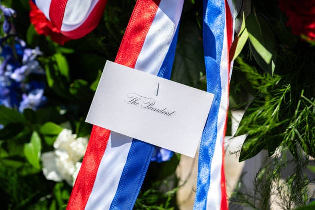 May 29, 2026, Arlington, Virginia, United States: A ceremonial wreath is laid at the gravesite of President JOHN F. KENNEDY during a wreath-laying ceremony marking what would have been his 109th birthday at Arlington National Cemetery. Arlington United States  - ZUMAk206 20260529_znp_k206_022 Copyright: xMattxKaminskyx